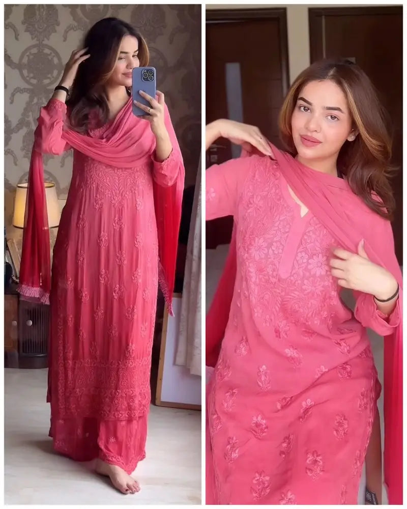 3 Pcs Premium Viscose Fabric Set