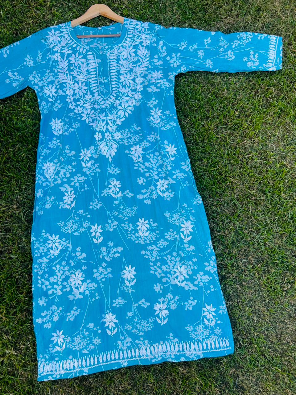 Mul Cotton Chikankari Kurta for Women | Soft Hand Embroidered Summer Wear