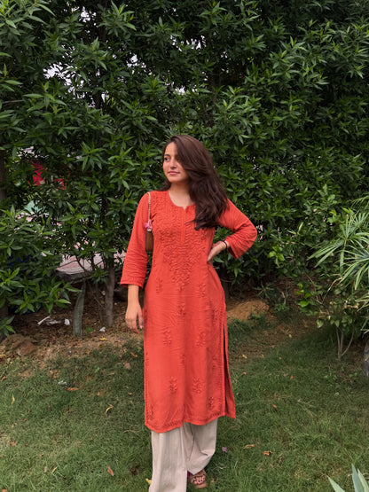 Soft Rayon Fabric Handwork Kurti
