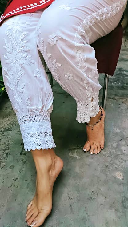Afgani Chikankari Handwork Pant