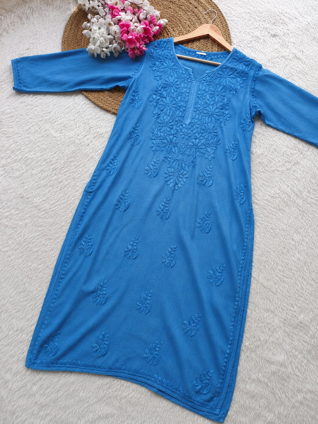 Soft Rayon Fabric Handwork Kurti