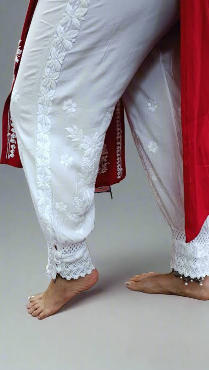 Afgani Chikankari Handwork Pant