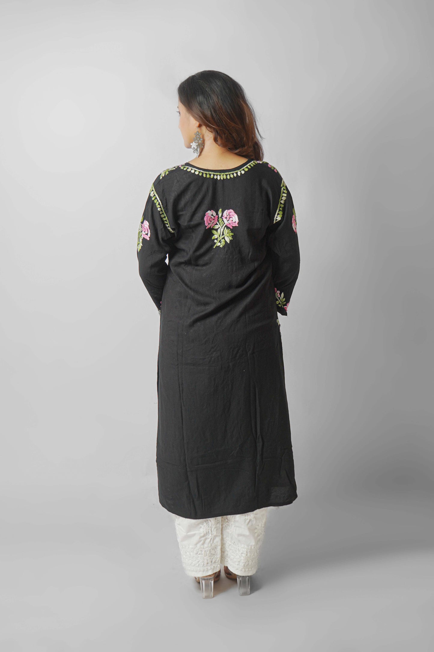 Rayon Fabric Dual Thread Soft Heavy Embroidered kurta
