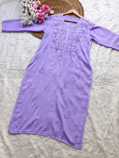Soft Rayon Fabric Handwork Kurti