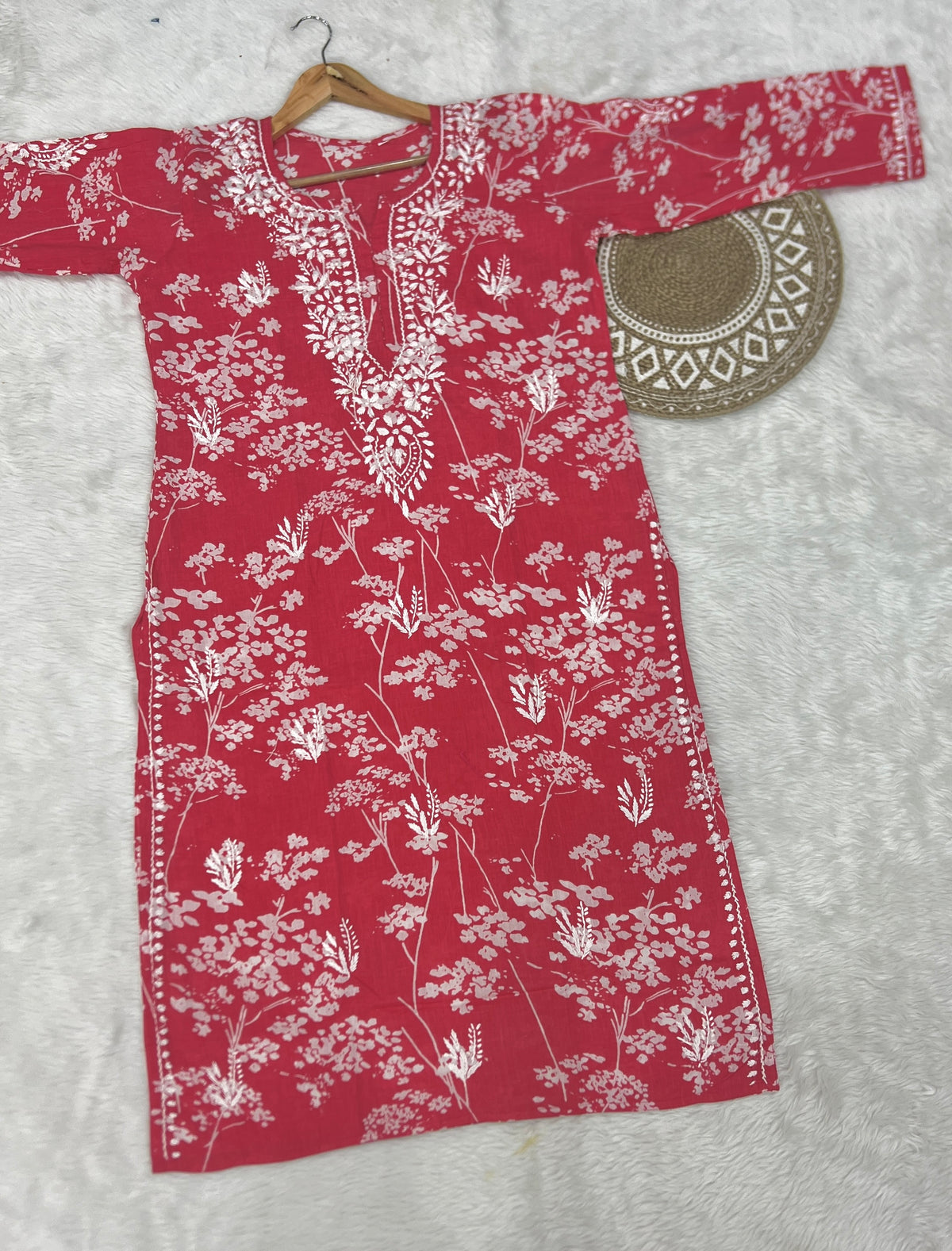 Mul Cotton Chikankari Kurta for Women | Soft Hand Embroidered Summer Wear