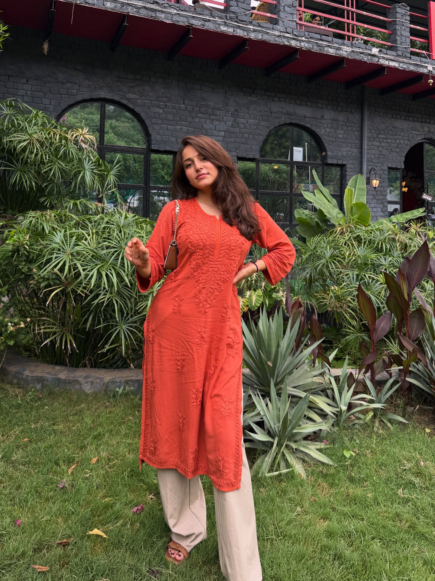 Soft Rayon Fabric Handwork Kurti