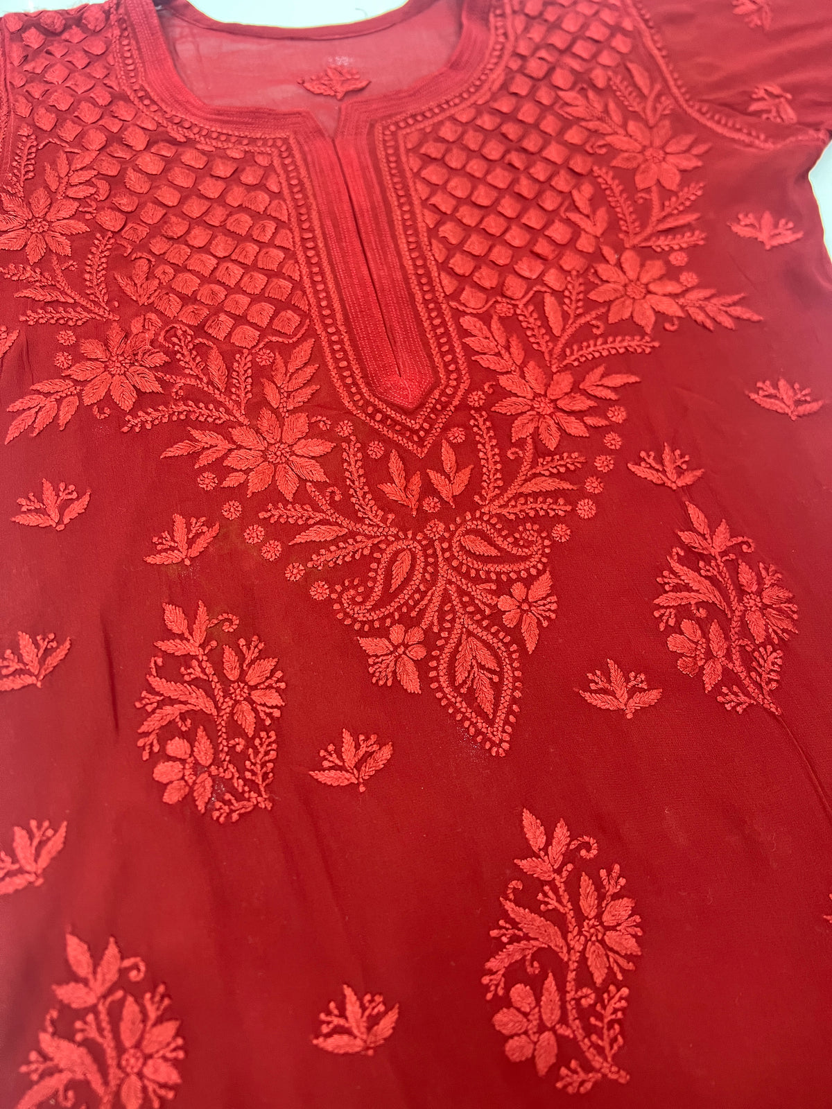 Premium Viscose Chikankari Kurti Palazzo Set