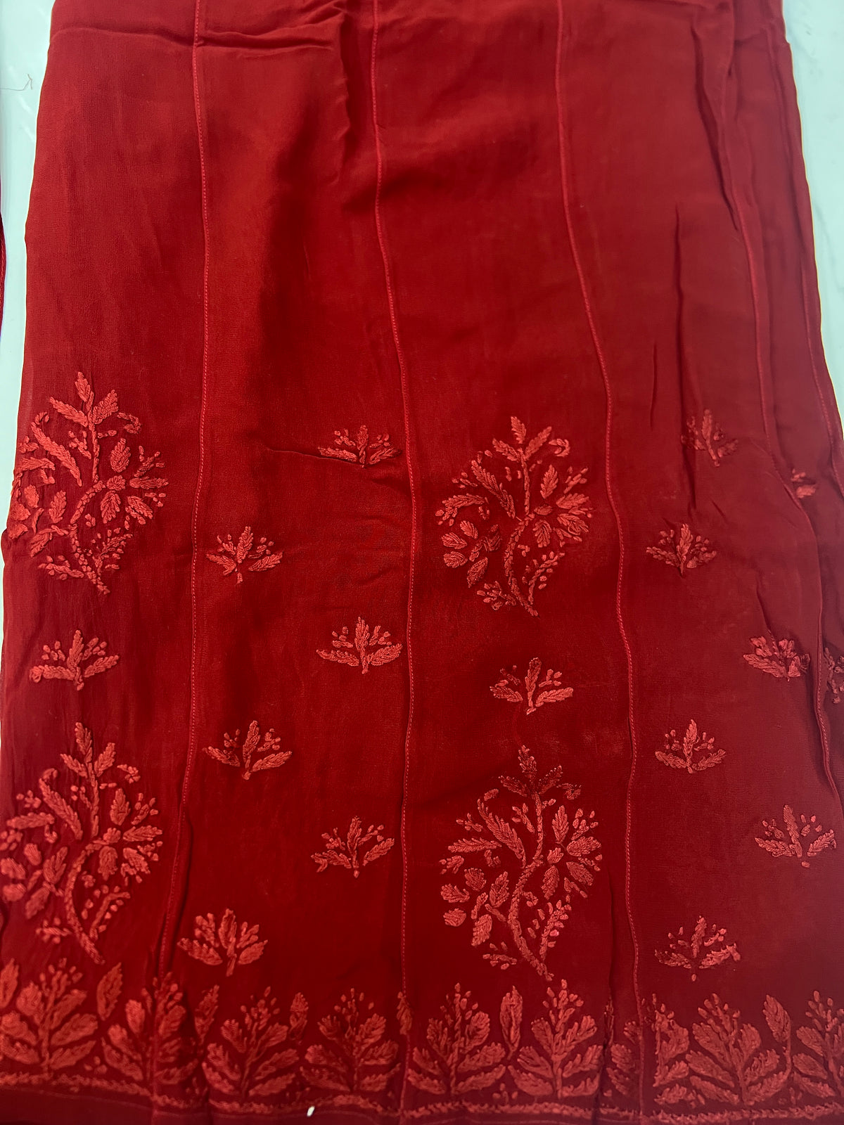 Premium Viscose Chikankari Kurti Palazzo Set