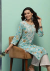 Lucknowi Handwork Mul Cotton Kurti
