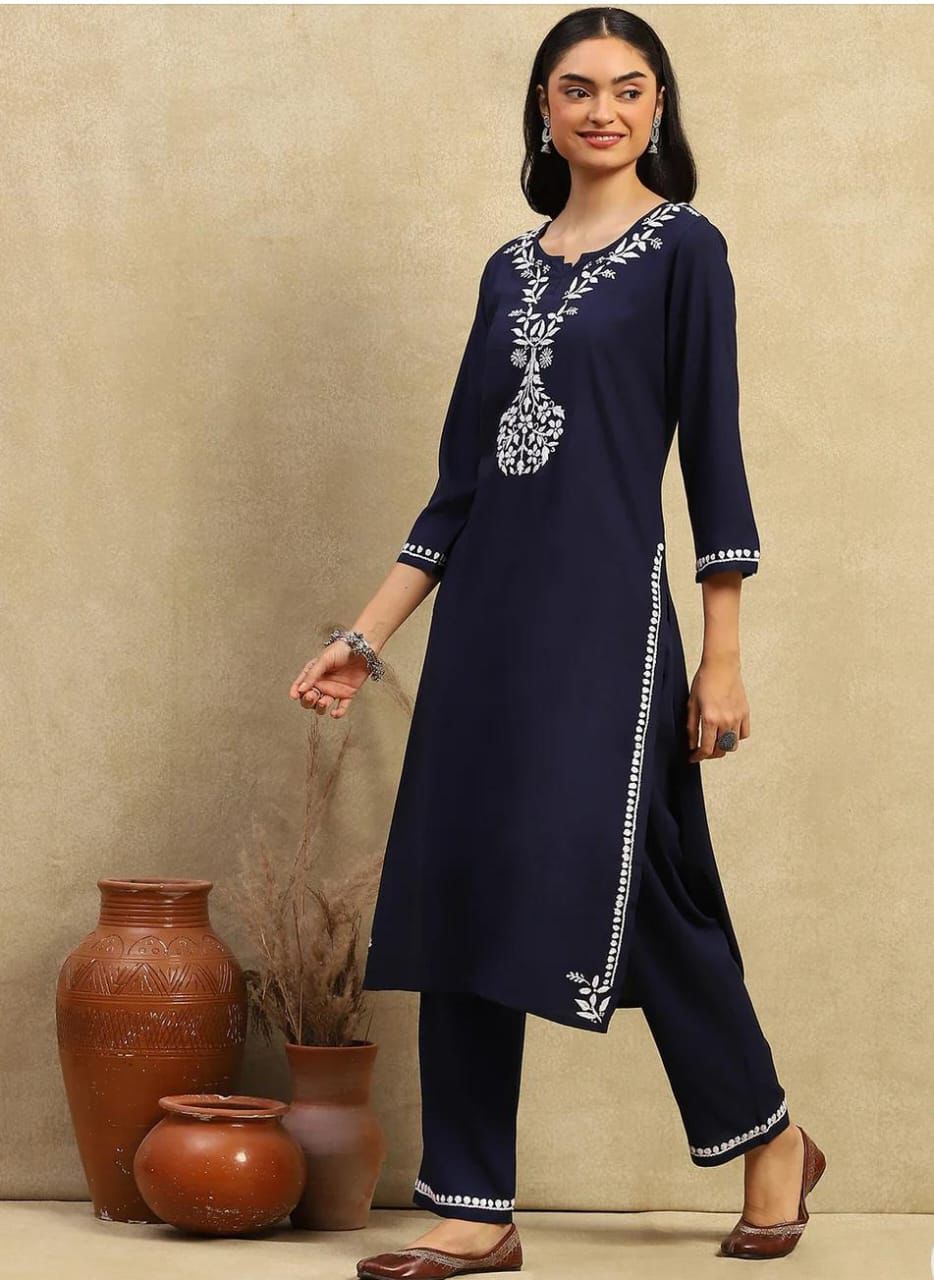 Rayon fabric Handwork Cord Set