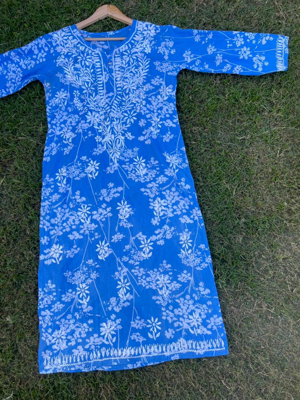 Mul Cotton Chikankari Kurta for Women | Soft Hand Embroidered Summer Wear