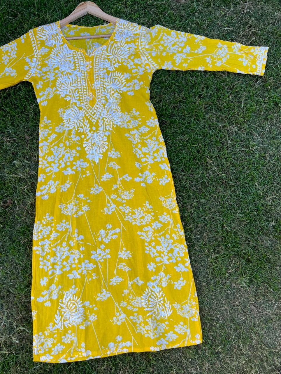 Mul Cotton Chikankari Kurta for Women | Soft Hand Embroidered Summer Wear