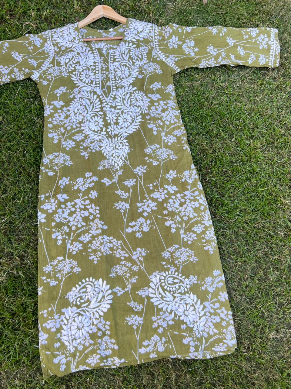 Mul Cotton Chikankari Kurta for Women | Soft Hand Embroidered Summer Wear