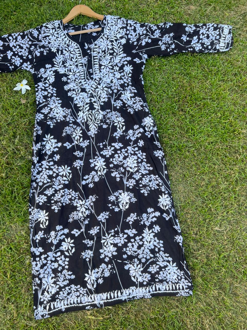 Mul Cotton Chikankari Kurta for Women | Soft Hand Embroidered Summer Wear