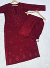 Dobby Cotton fabric Chikankari cord set