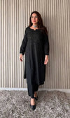 Mukaish work Rayon fabric Kurti Palazzo Set